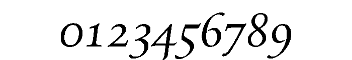 Quatern Medium Italic Font OTHER CHARS