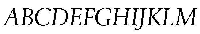 Quatern Medium Italic Font UPPERCASE