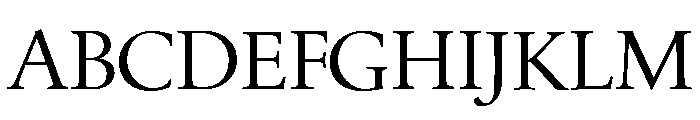 Quatern Medium Font UPPERCASE