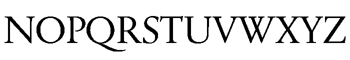 Quatern Medium Font UPPERCASE