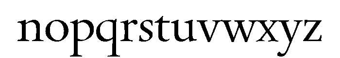 Quatern Medium Font LOWERCASE
