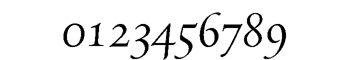 Quatern Regular Italic Font OTHER CHARS