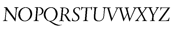 Quatern Regular Italic Font UPPERCASE