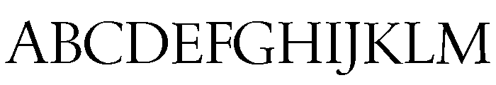 Quatern Regular Font UPPERCASE