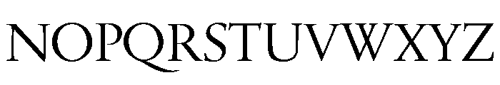 Quatern Regular Font UPPERCASE