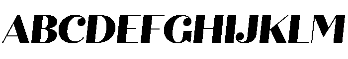 Quiche Display Black Italic Font UPPERCASE