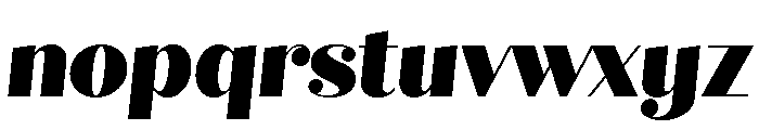 Quiche Display Black Italic Font LOWERCASE