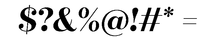 Quiche Display Bold Italic Font OTHER CHARS