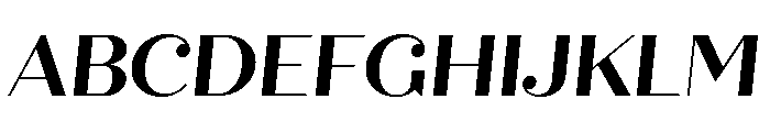 Quiche Display Bold Italic Font UPPERCASE