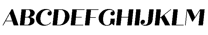 Quiche Display Extra Bold Italic Font UPPERCASE