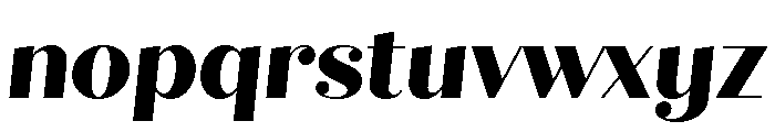 Quiche Display Extra Bold Italic Font LOWERCASE