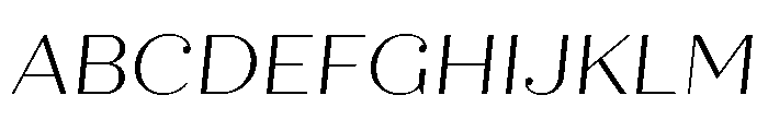 Quiche Display Light Italic Font UPPERCASE