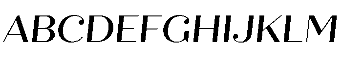 Quiche Display Medium Italic Font UPPERCASE