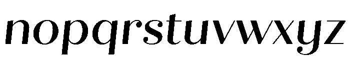 Quiche Display Medium Italic Font LOWERCASE