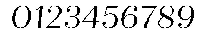 Quiche Display Regular Italic Font OTHER CHARS