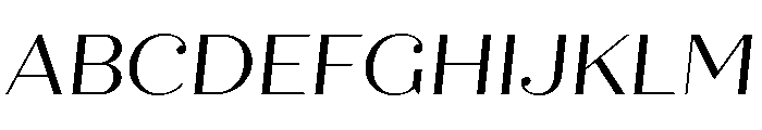 Quiche Display Regular Italic Font UPPERCASE