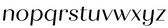 Quiche Display Regular Italic Font LOWERCASE