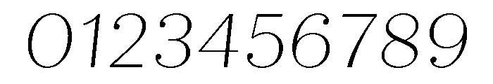 Quiche Display Thin Italic Font OTHER CHARS