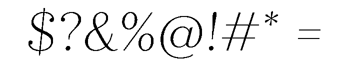 Quiche Display Thin Italic Font OTHER CHARS