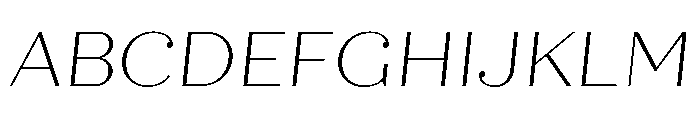 Quiche Display Thin Italic Font UPPERCASE