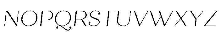 Quiche Display Thin Italic Font UPPERCASE