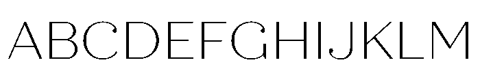 Quiche Display Thin Font UPPERCASE