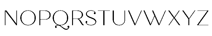 Quiche Display Thin Font UPPERCASE