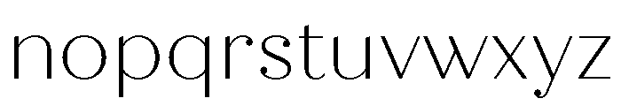 Quiche Display Thin Font LOWERCASE