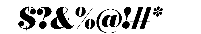 Quiche Fine Black Italic Font OTHER CHARS