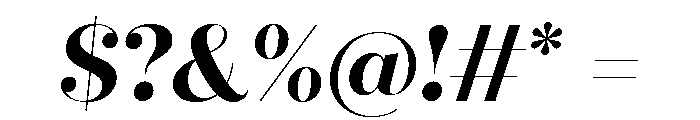 Quiche Fine Bold Italic Font OTHER CHARS