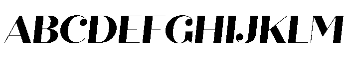 Quiche Fine Extra Bold Italic Font UPPERCASE