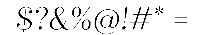 Quiche Fine Light Italic Font OTHER CHARS
