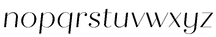 Quiche Fine Light Italic Font LOWERCASE