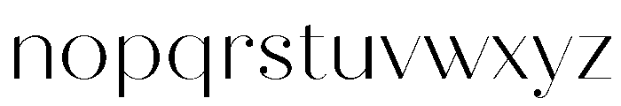 Quiche Fine Light Font LOWERCASE