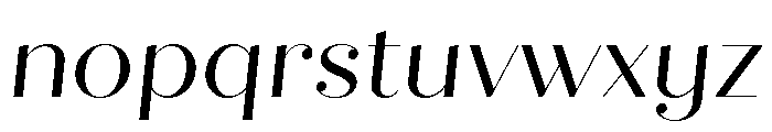 Quiche Fine Regular Italic Font LOWERCASE