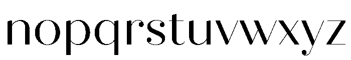 Quiche Fine Regular Font LOWERCASE