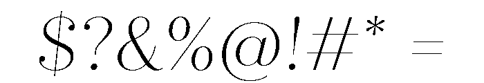 Quiche Fine Thin Italic Font OTHER CHARS
