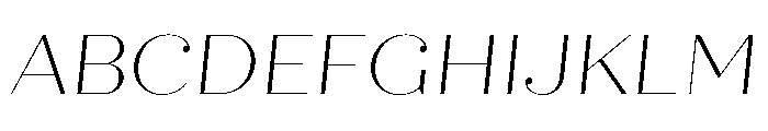 Quiche Fine Thin Italic Font UPPERCASE