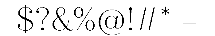 Quiche Fine Thin Font OTHER CHARS
