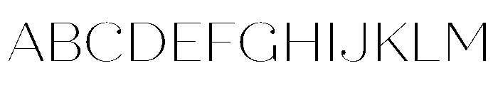 Quiche Fine Thin Font UPPERCASE