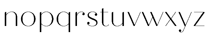 Quiche Fine Thin Font LOWERCASE