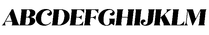 Quiche Flare Black Italic Font UPPERCASE