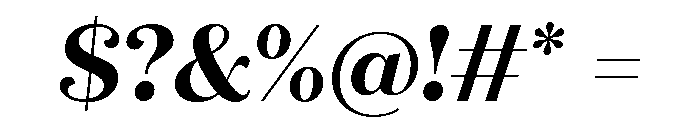 Quiche Flare Bold Italic Font OTHER CHARS
