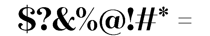 Quiche Flare Bold Font OTHER CHARS