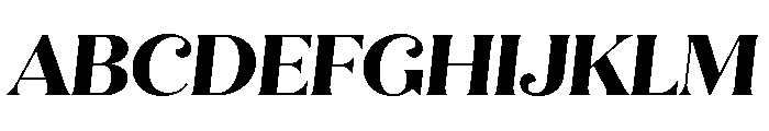 Quiche Flare Extra Bold Italic Font UPPERCASE