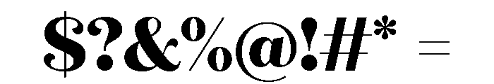 Quiche Flare Extra Bold Font OTHER CHARS