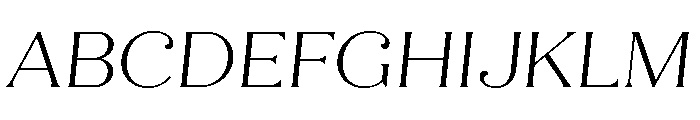 Quiche Flare Light Italic Font UPPERCASE