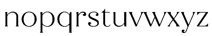 Quiche Flare Light Font LOWERCASE