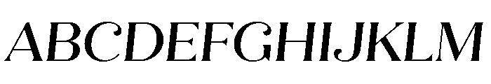 Quiche Flare Medium Italic Font UPPERCASE