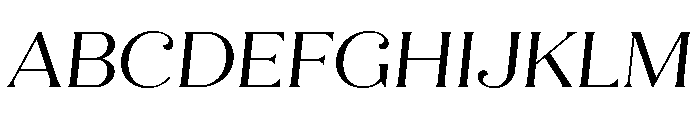 Quiche Flare Regular Italic Font UPPERCASE
